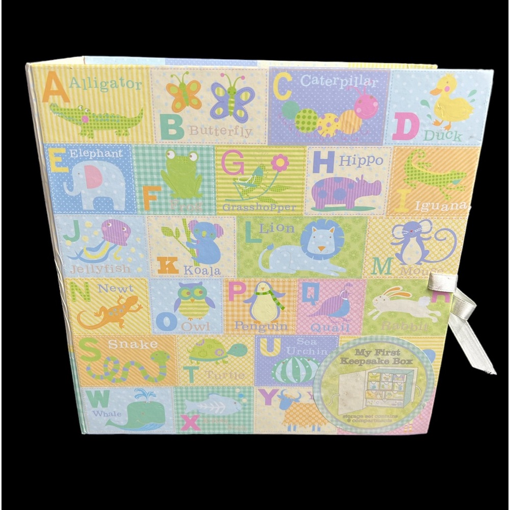 Baby’s “My First Keepsake Box” with 9 Individual Compartments